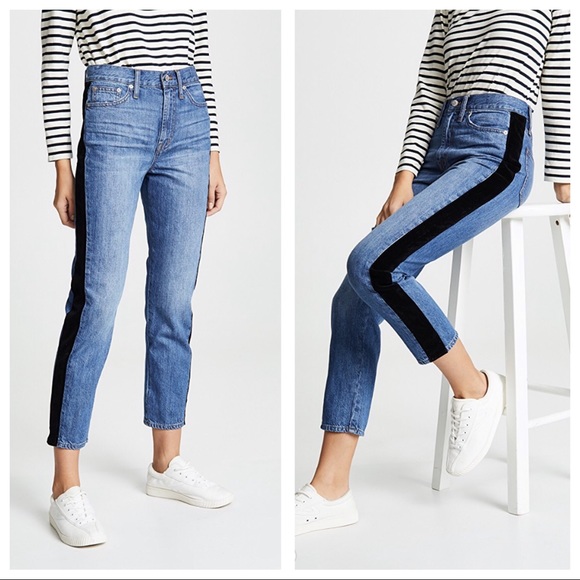 Madewell Denim - MADEWELL Vintage Tux Stripe Cropped Jeans SIZE 25